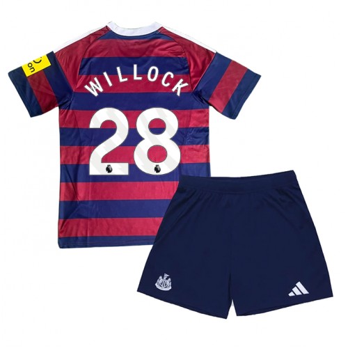 Fotbalové Dres Newcastle United Joe Willock #28 Dětské Venkovní 2024-25 Krátký Rukáv (+ trenýrky)